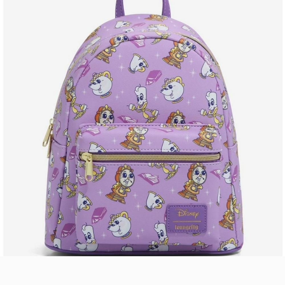 💜Disney Loungefly Beauty And The Beast Mini Backpack